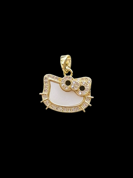 Hk face white pendant