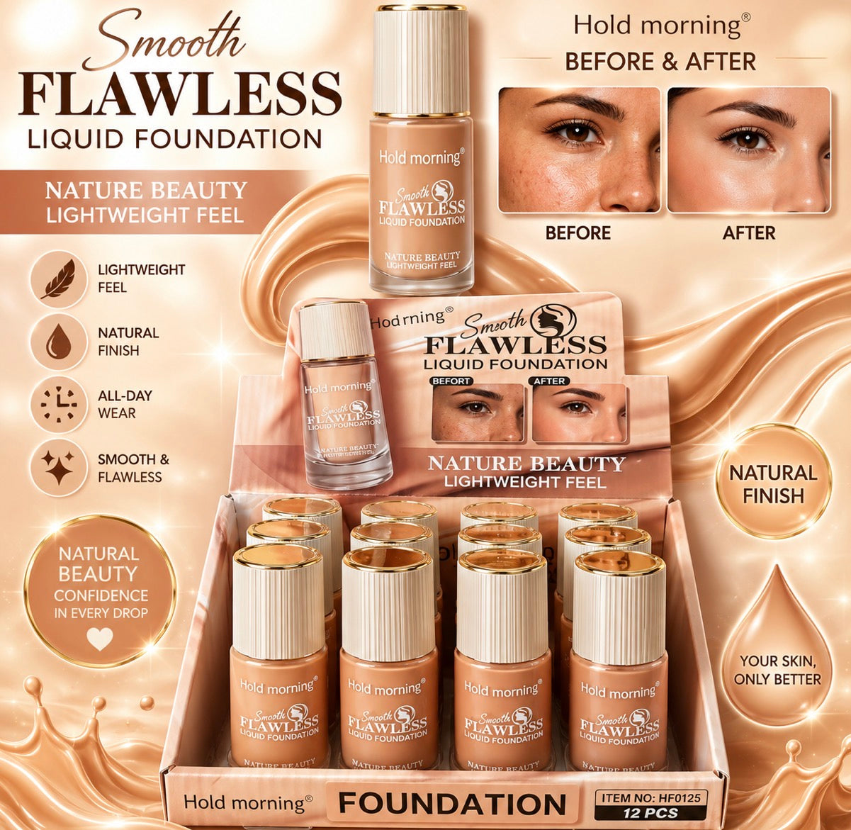 Smooth Flawless Foundation 12pc