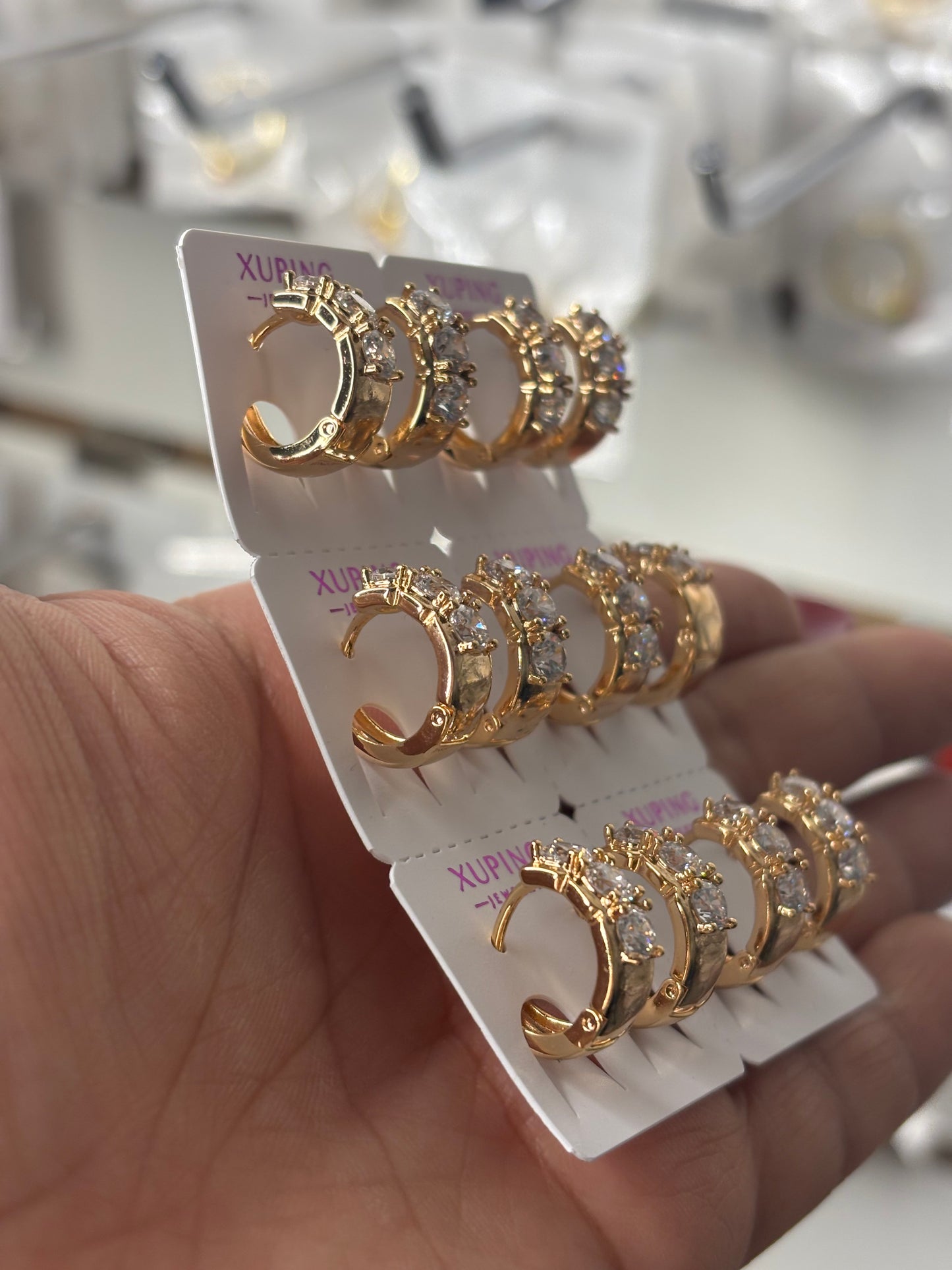 Huggie earring 6pc #8105