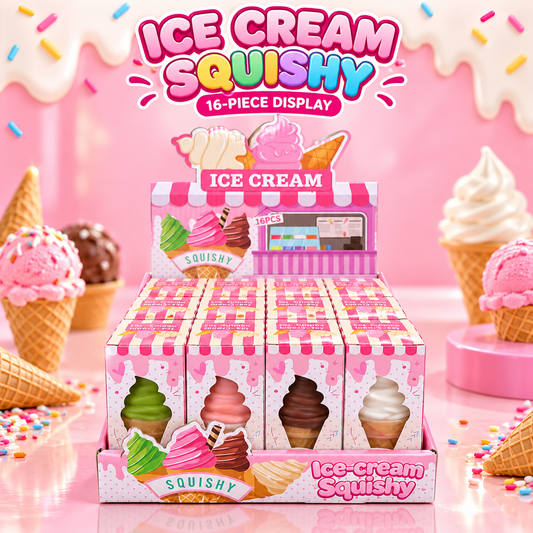 Crunchy Ice Cream 16pc Squishy