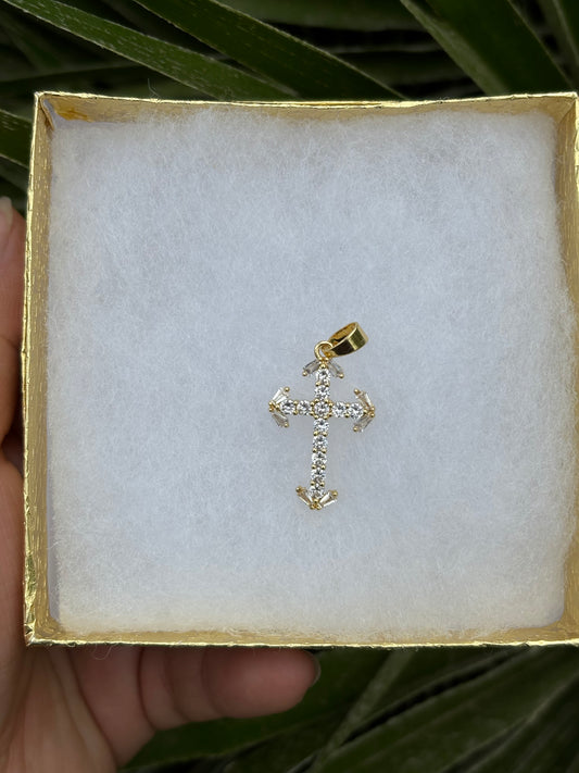 Thin White Cross Pendant