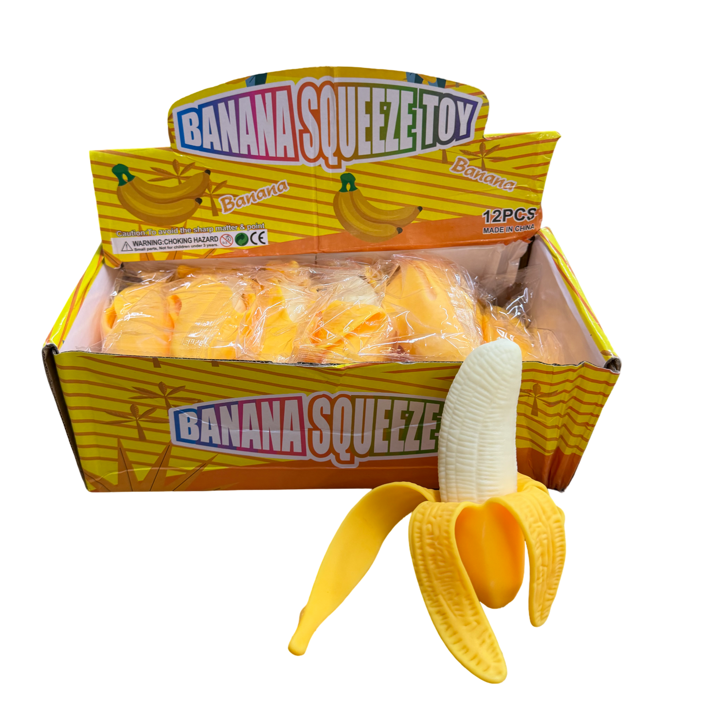 12pc Banana Squishy