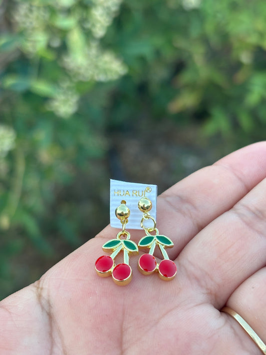 Cherry Earring Studs