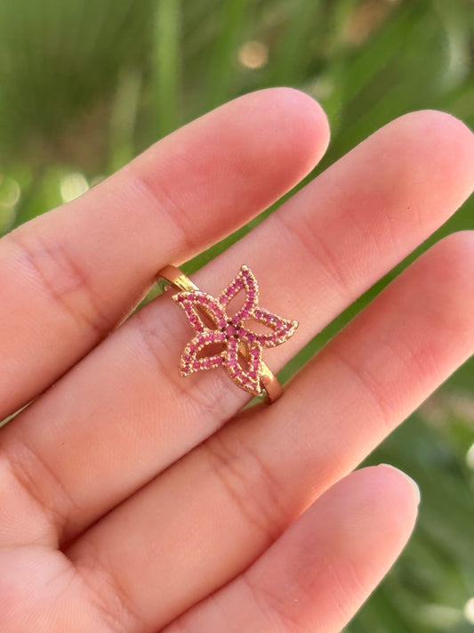Ring estrella pink Xp #8