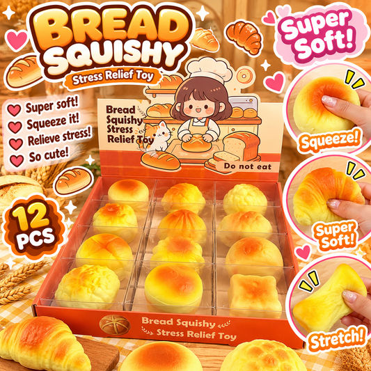Mix Bread Squishy 12pc