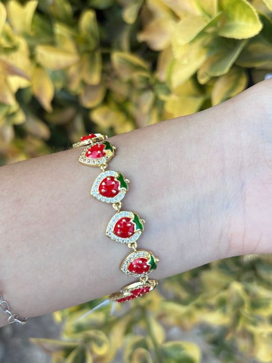 Red Strawberry bracelet