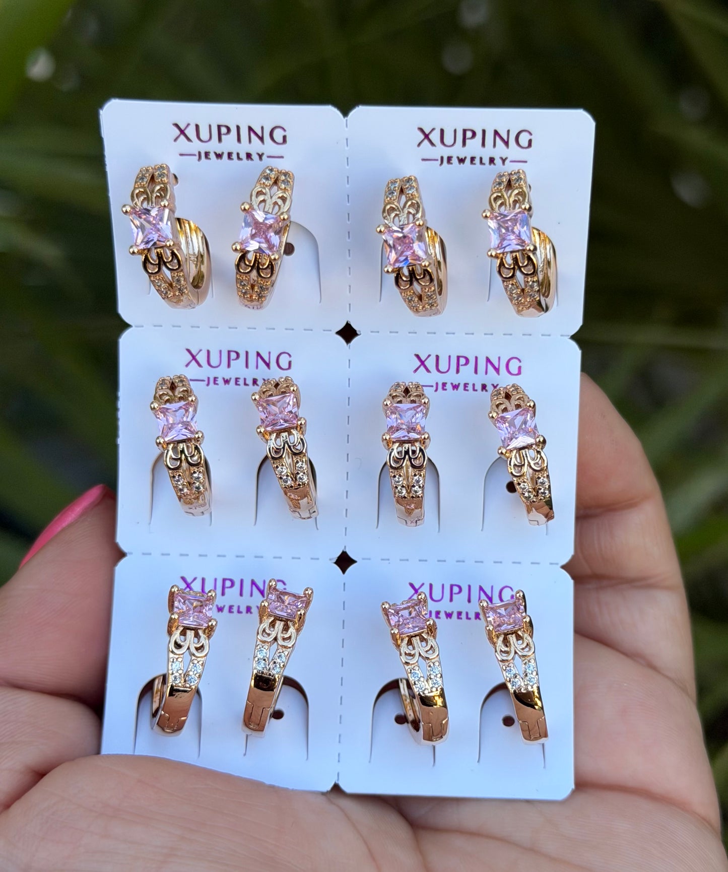 Pink Earring pack #7826