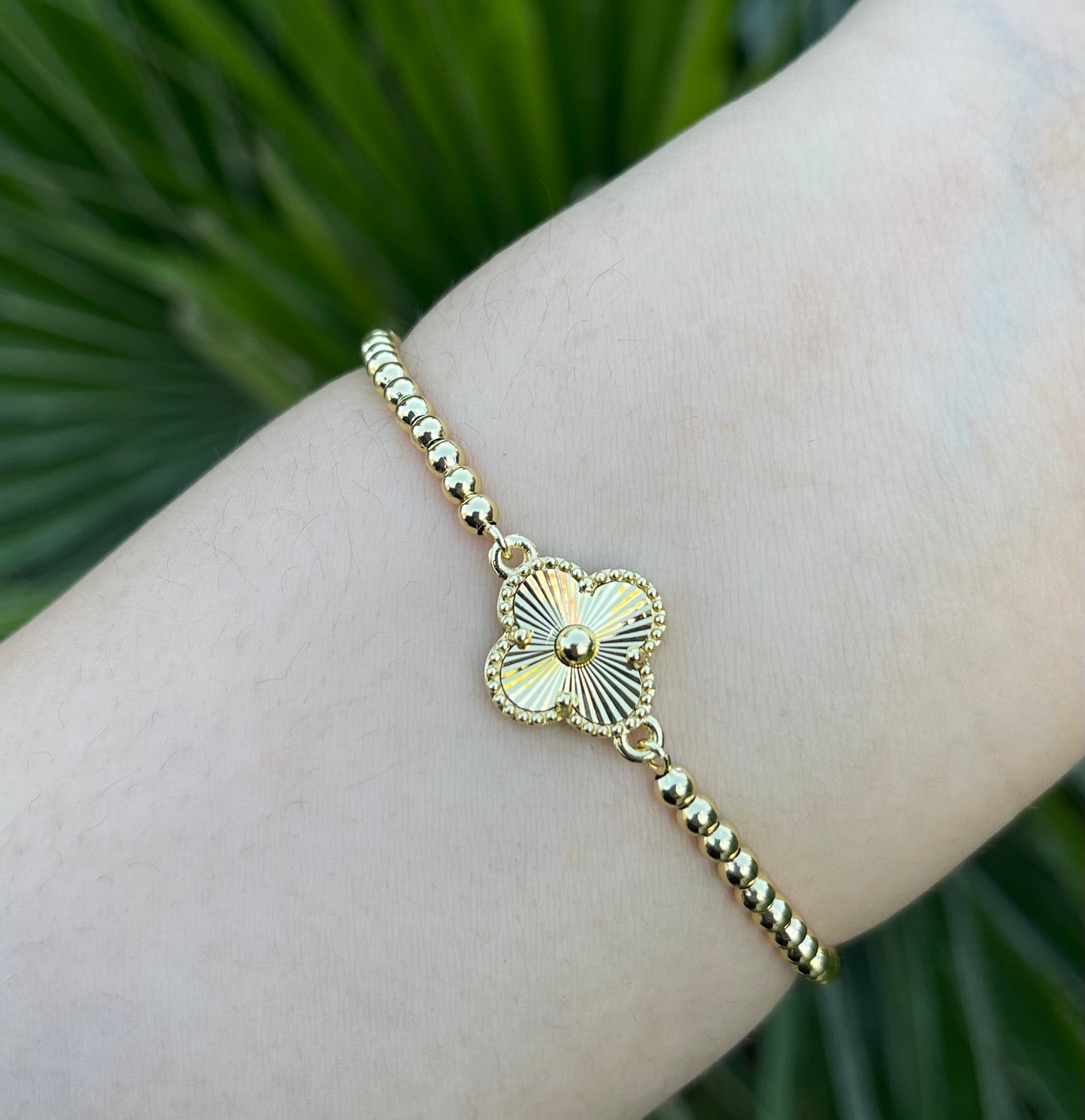 Trébol Balines Ajustable Bracelet