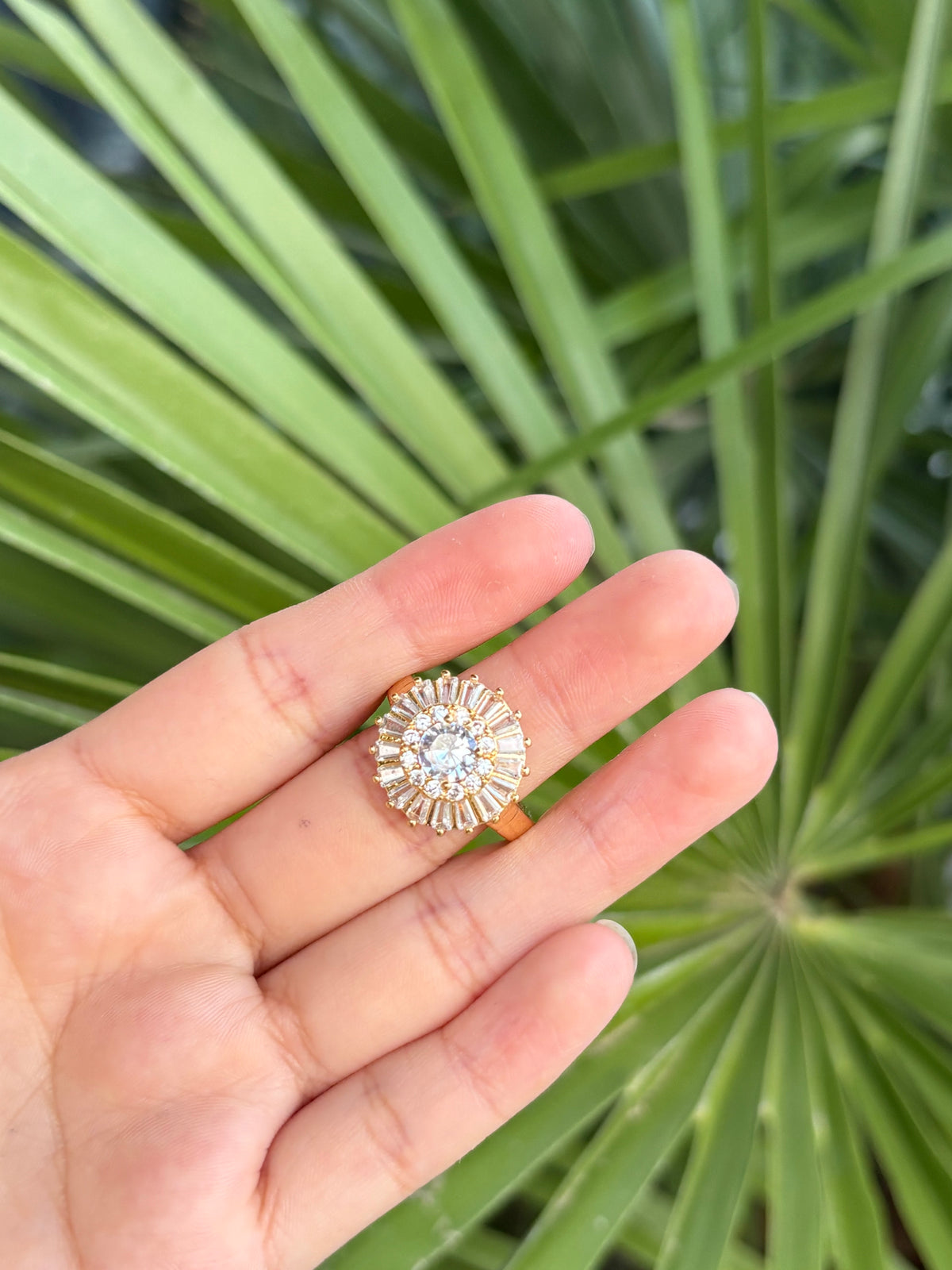 Flower ring ajustable