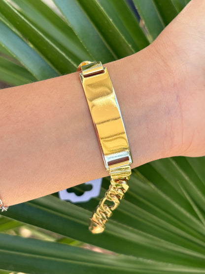 Placa Figaro bracelet men #41-A