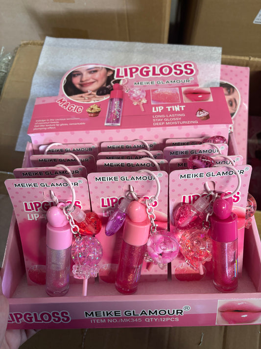 Loli pop keychain lip 12pc