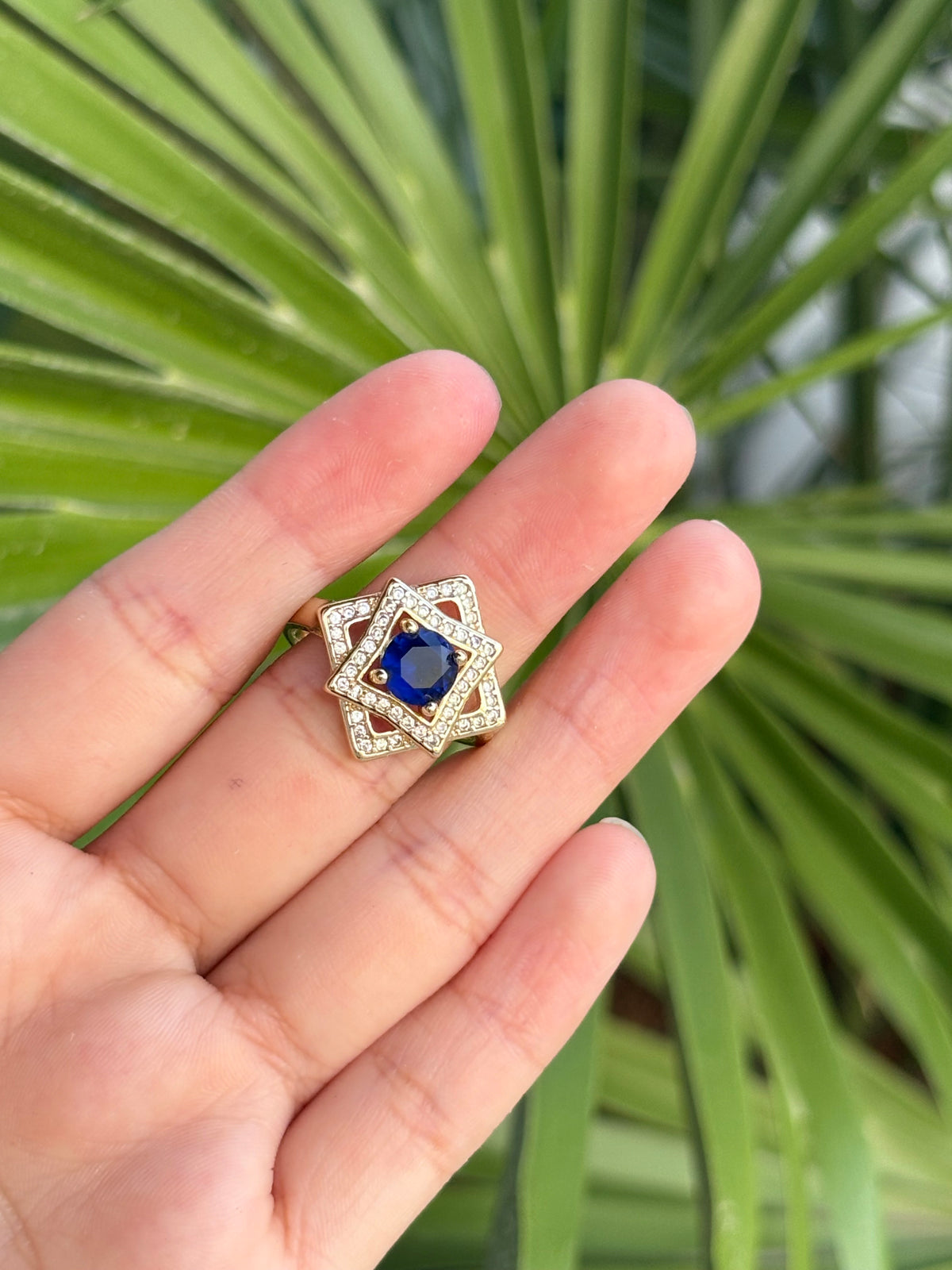 Blue ring ajustable