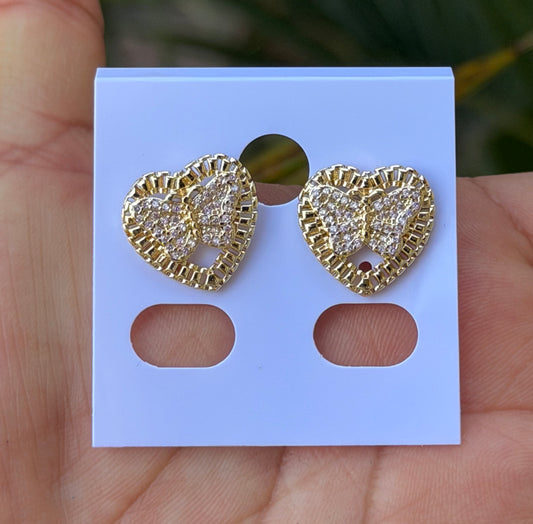 Butterfly Rollex Stud Earrings