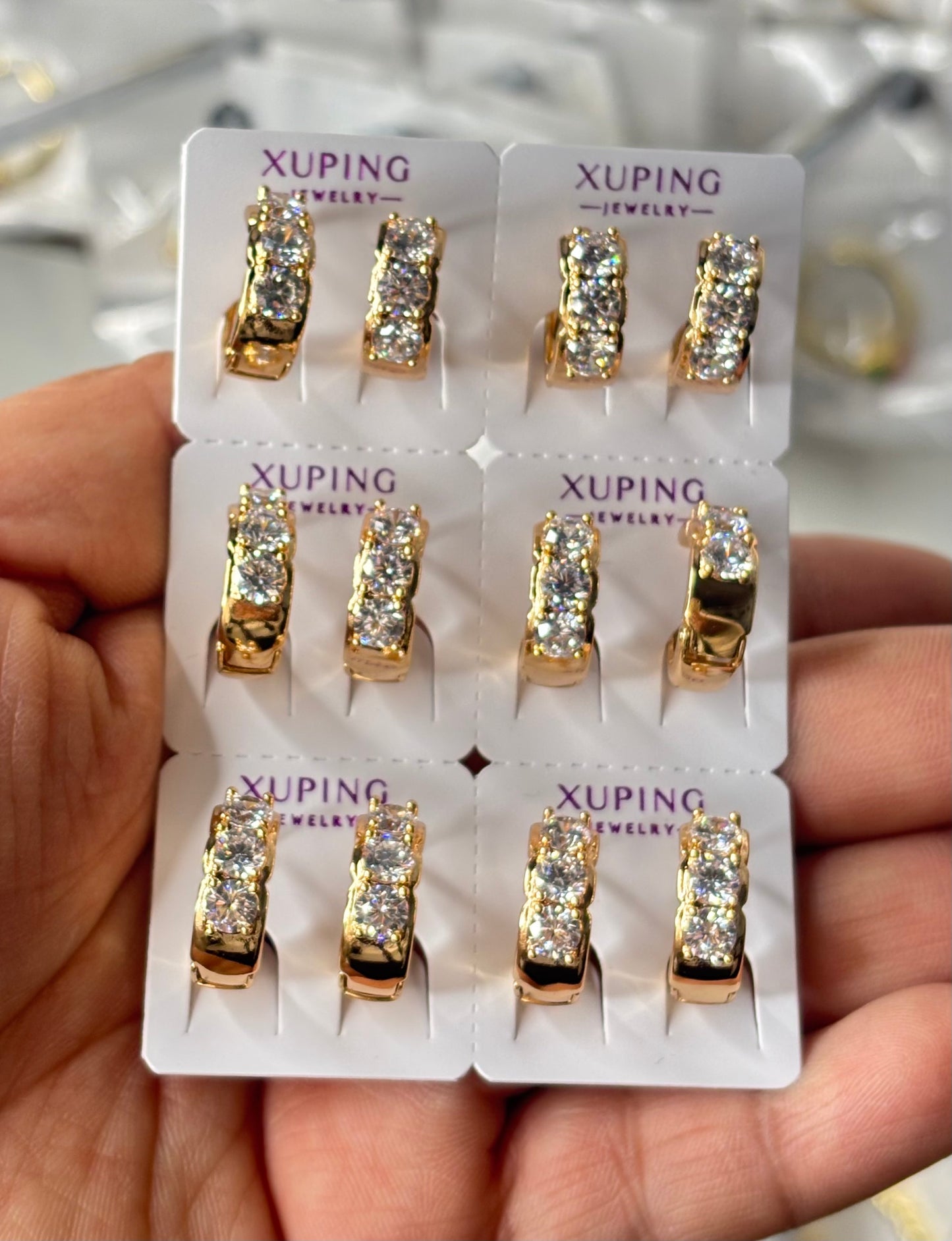 Huggie earring 6pc #8105