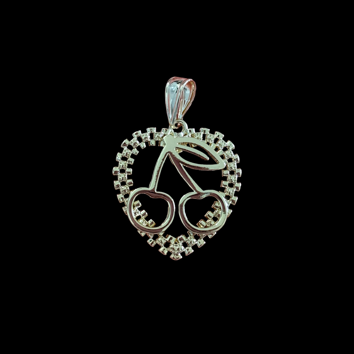 Heart cherry pendant