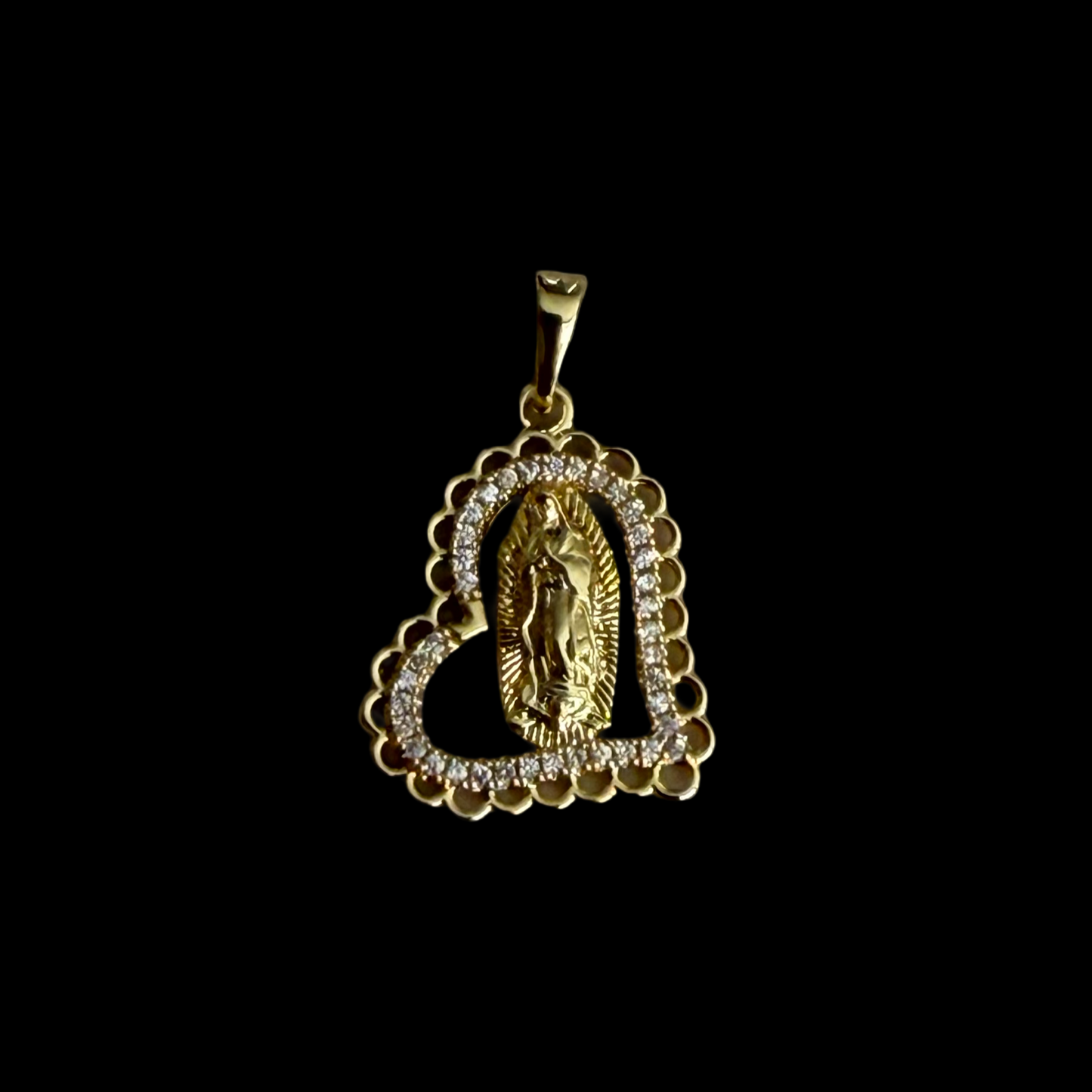 A-110 Virgen Heart Pendant