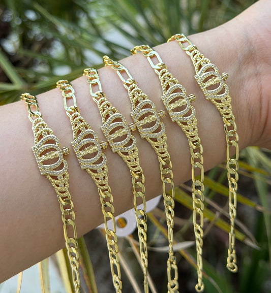 6pc SJ Crown Bracelet