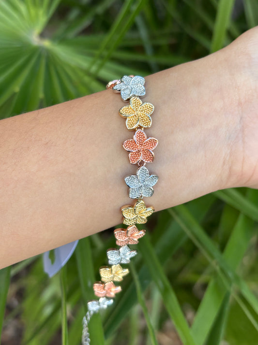 93-A hibiscus bracelet 3tonos