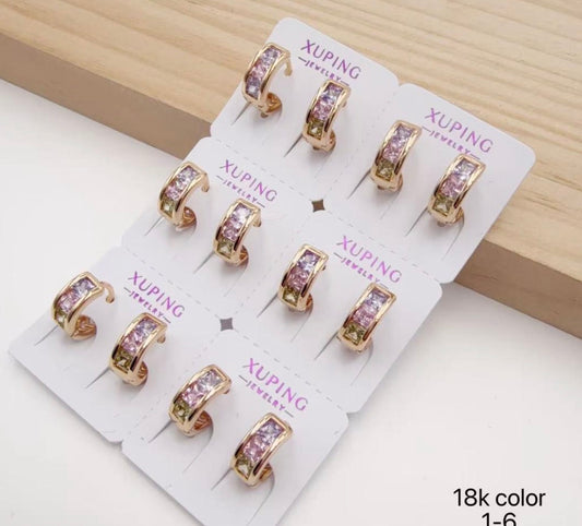 Color Earring 6pc #8353