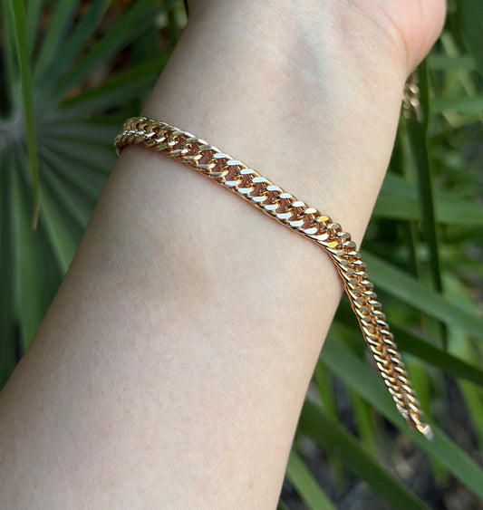 18K XP Cuban Bracelet 16-A
