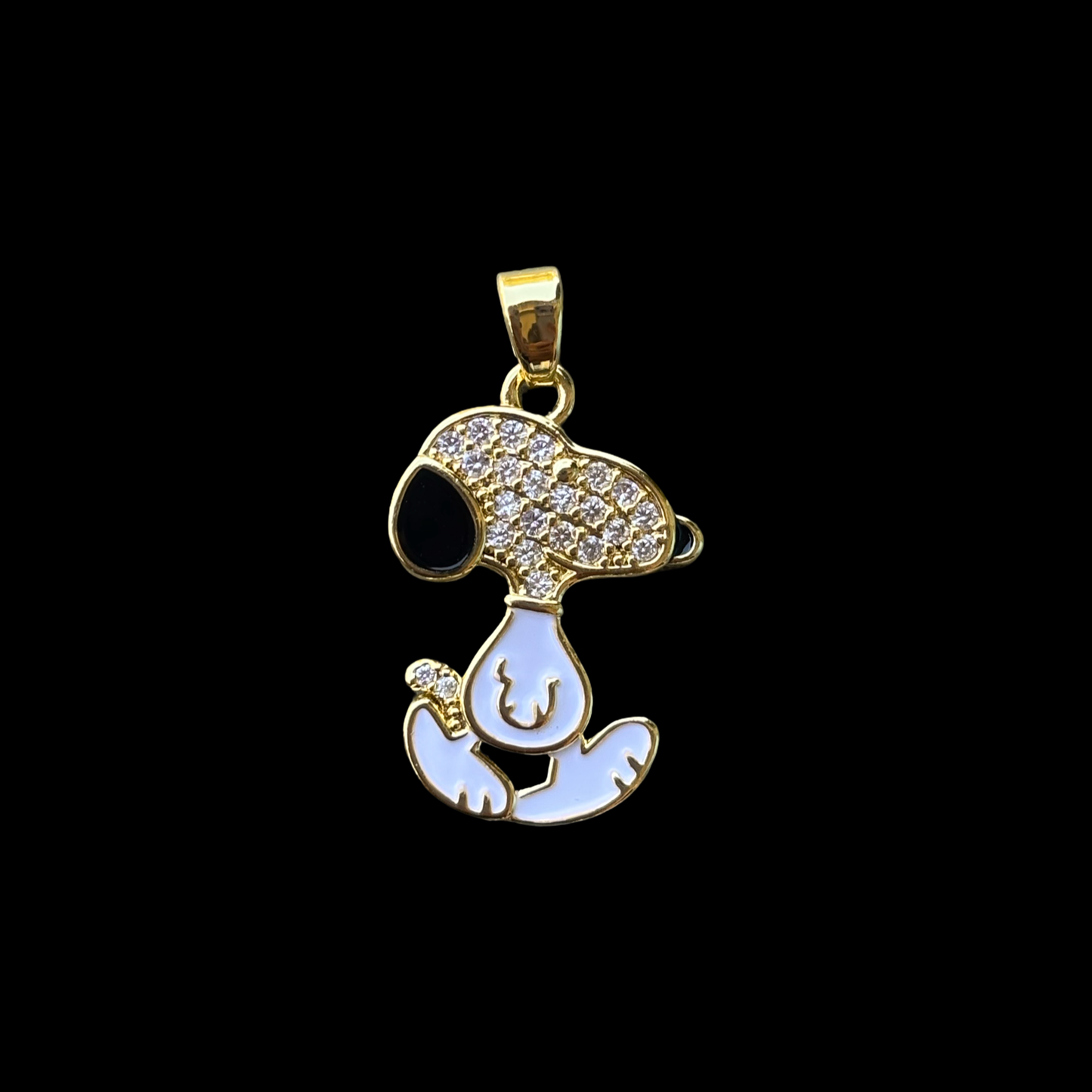 Snoopy face bling pendant