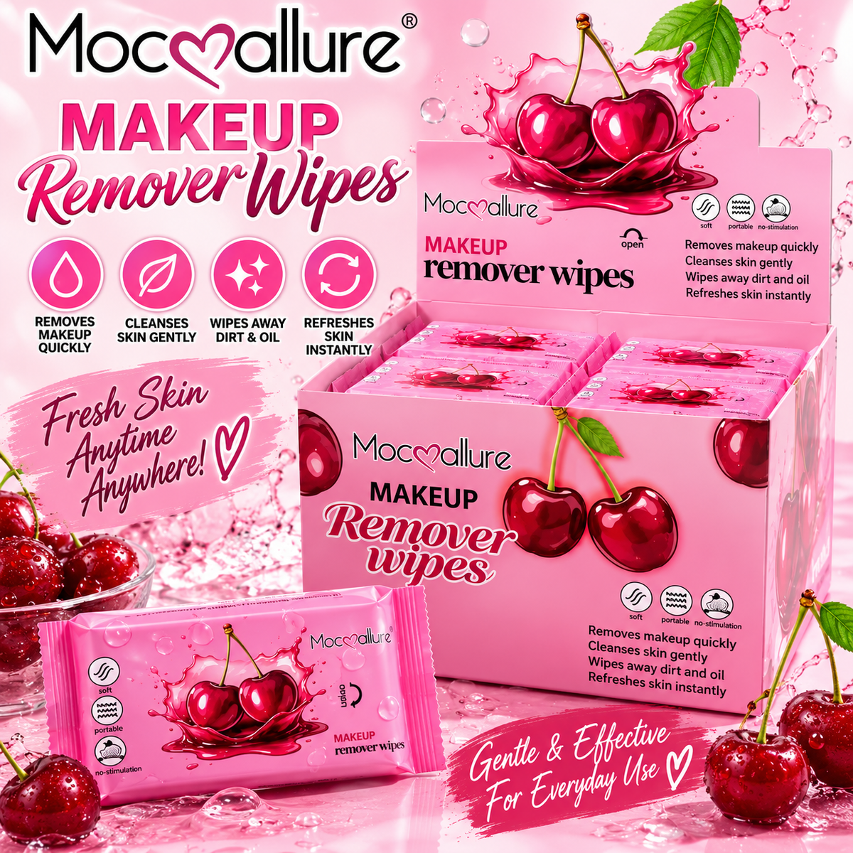 Cherry Makeup Wipe Remover