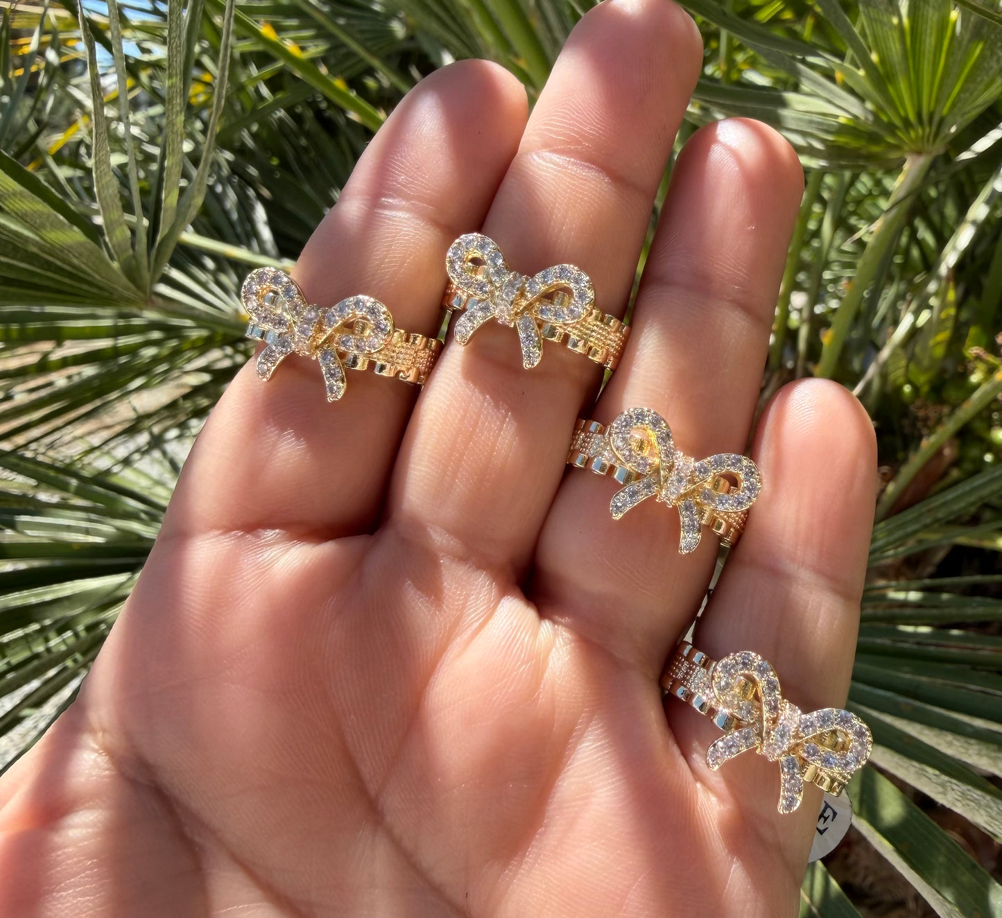 1pc White Buchi Ring