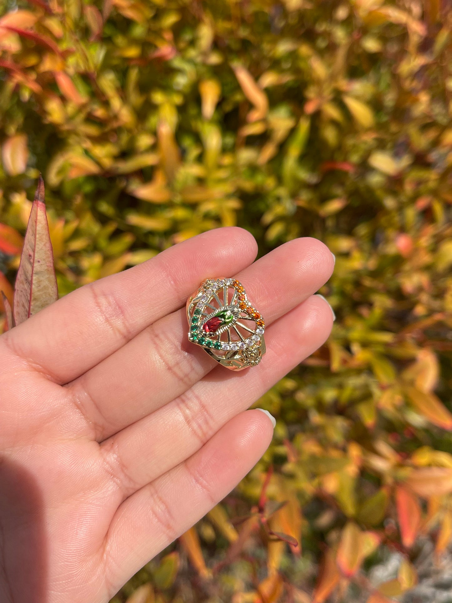 Tricolor V ajustable ring