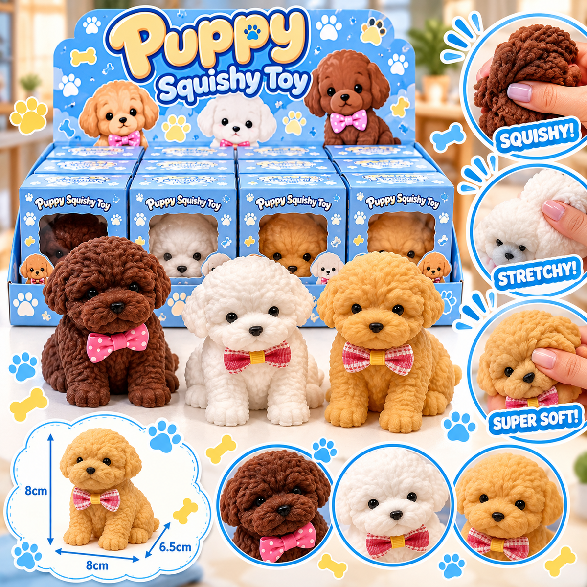 Puppy 12pc Squishy