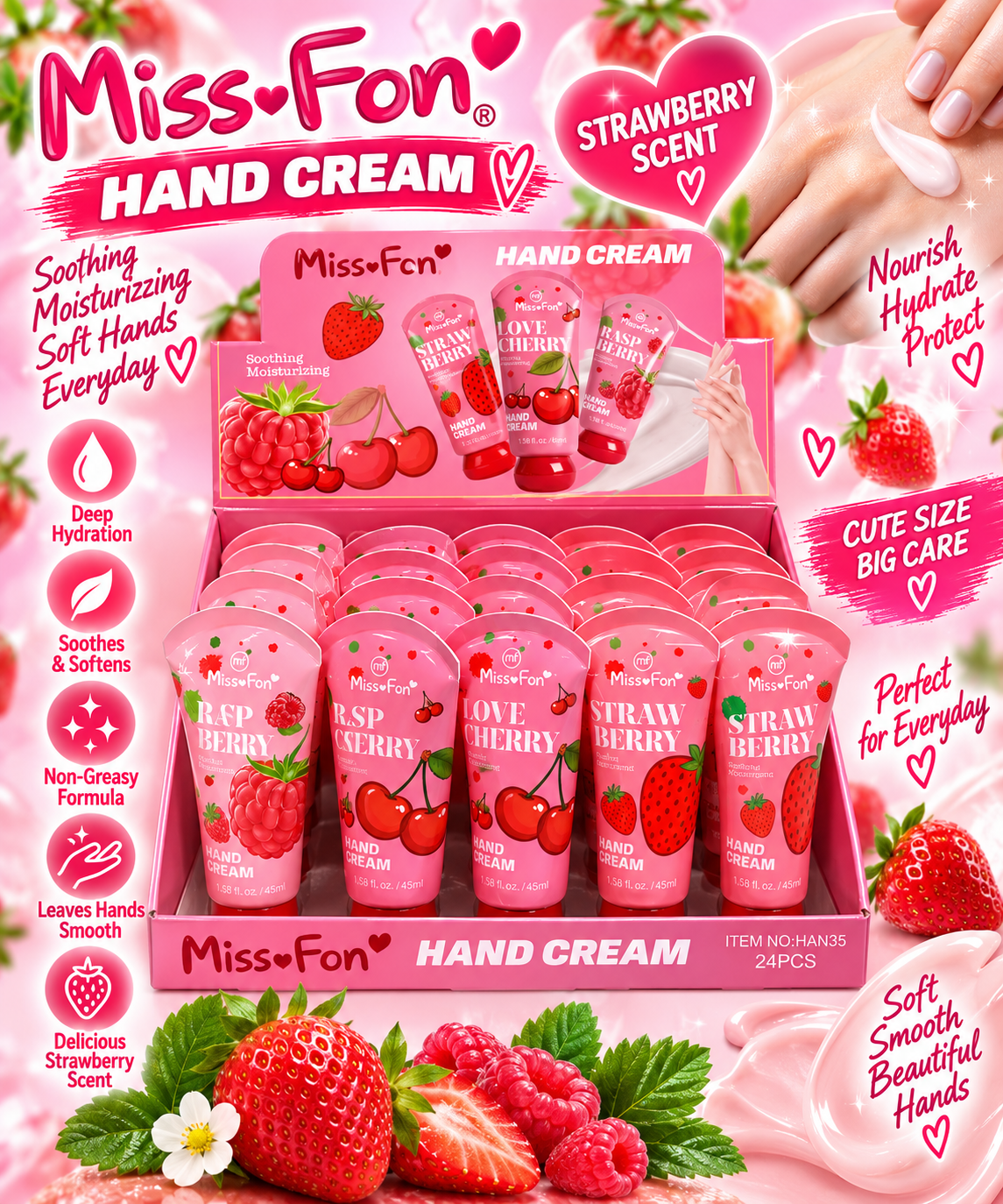 24Pc Hand Cream #HAN35