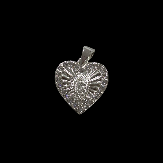 Heart virgen silver