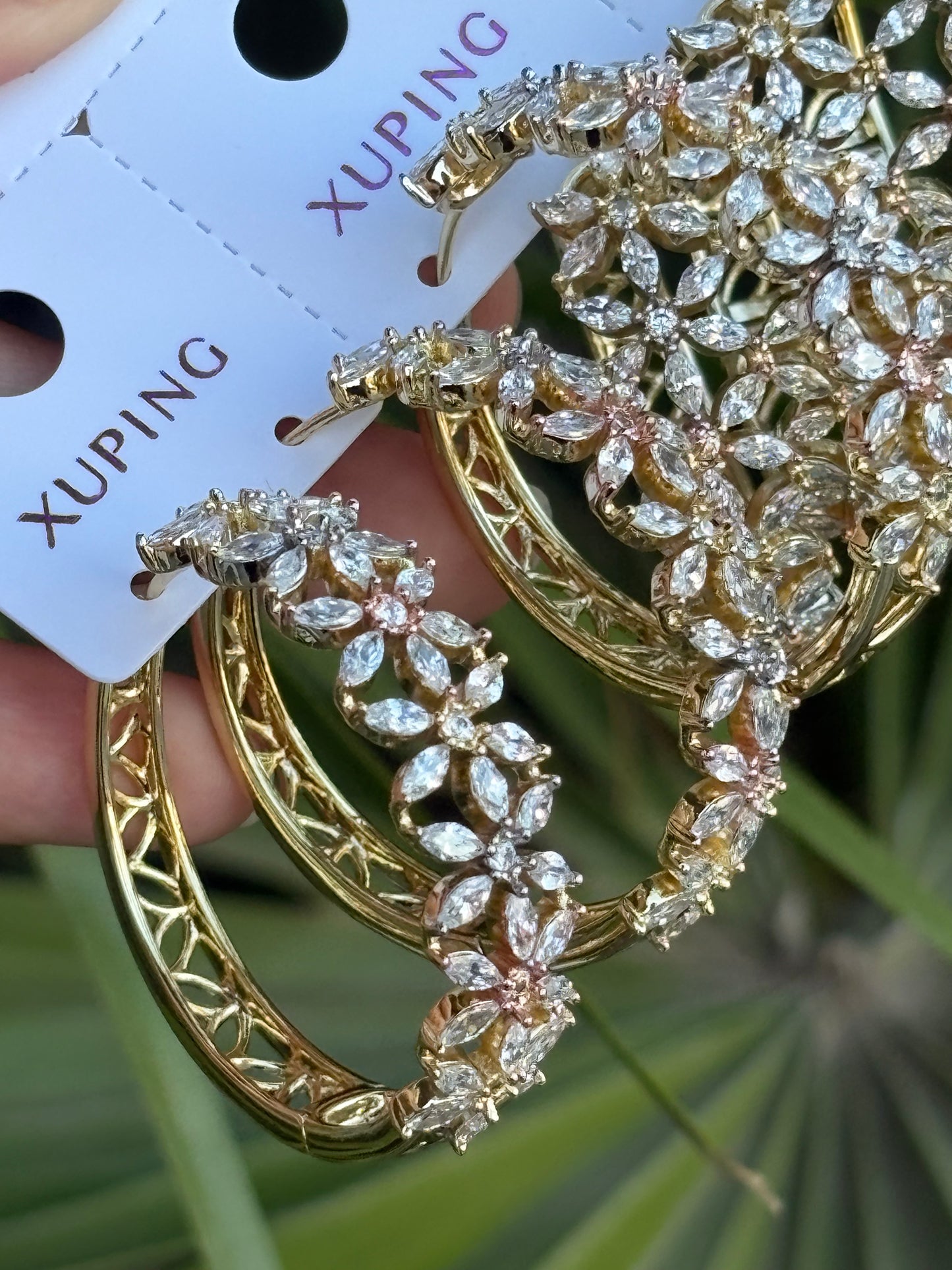 Earring flower #6465