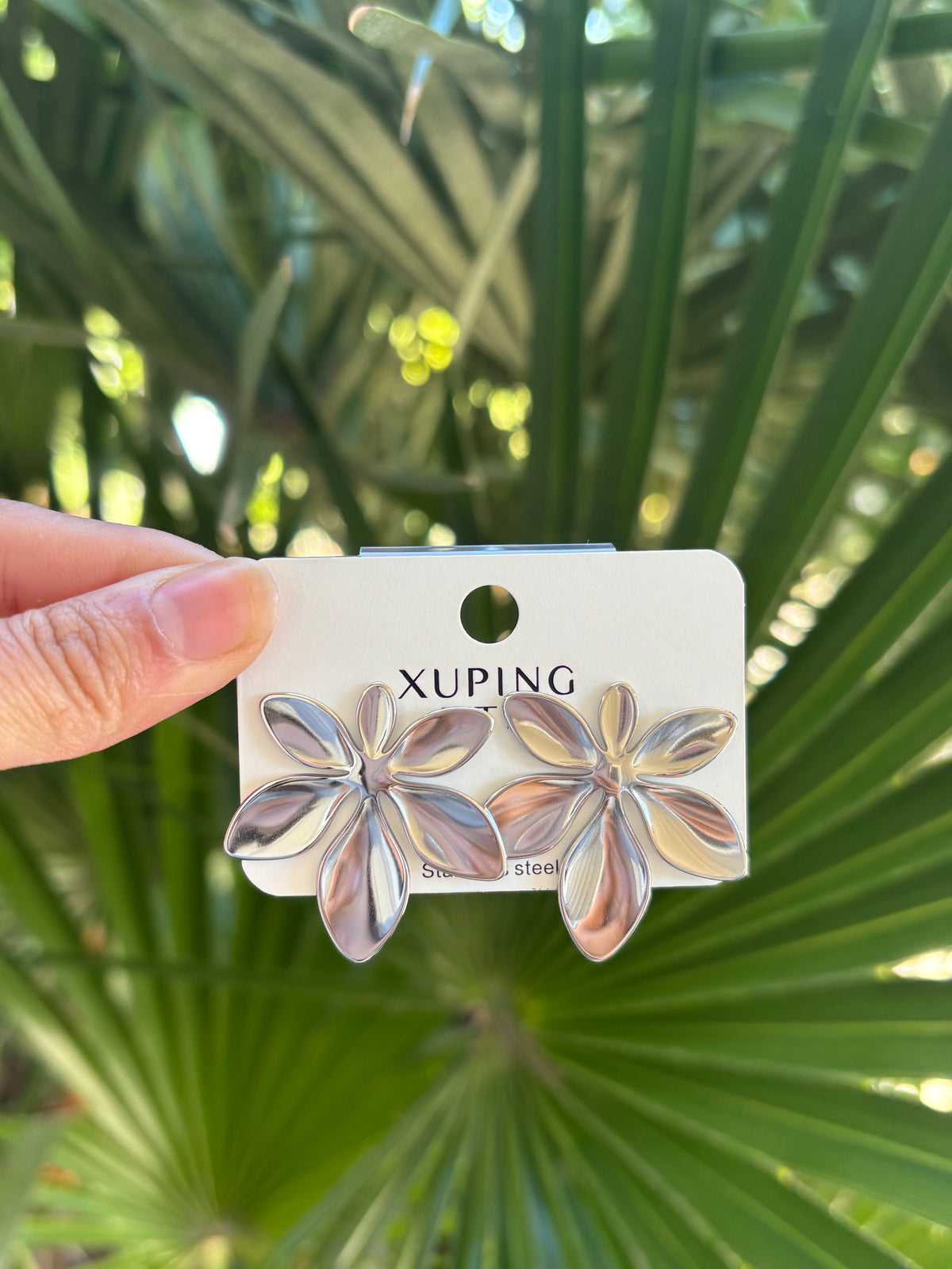 Xp flower earring silver
