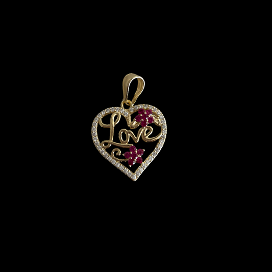 H-53 heart love pendant