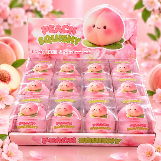 Crunchy Peach Squishy 12pc