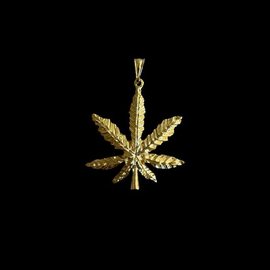 F-21 big mj leaf pendant