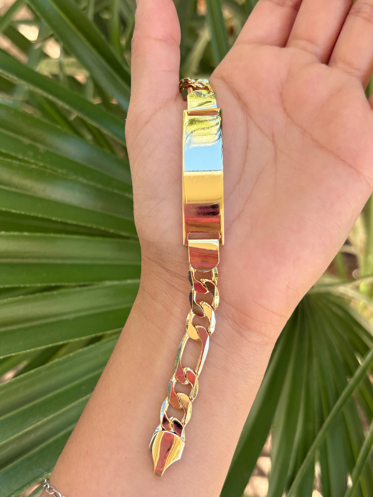 Placa Figaro bracelet men #41-A