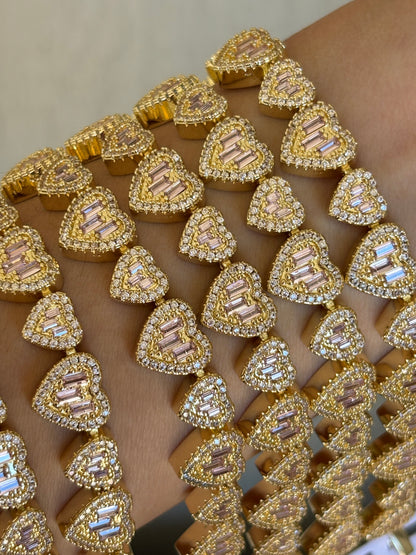 Bracelet fancy pink 1pc