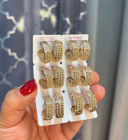 Nugget Earring 6pc Pack Style#1584