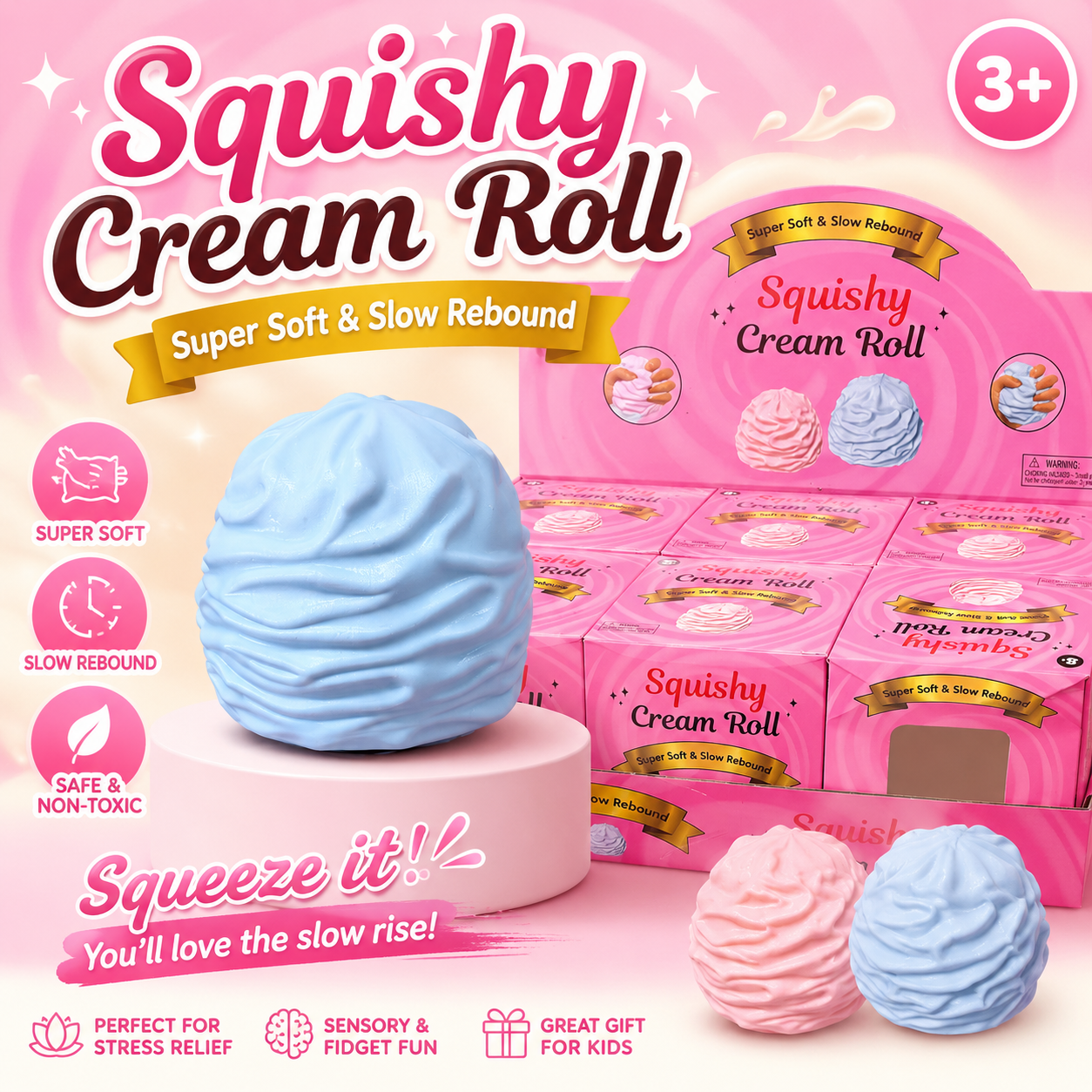 12pc Cream Roll