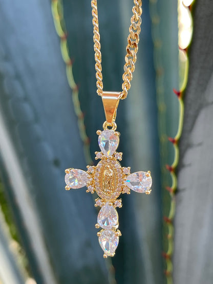 Mini Color Virgen Cross