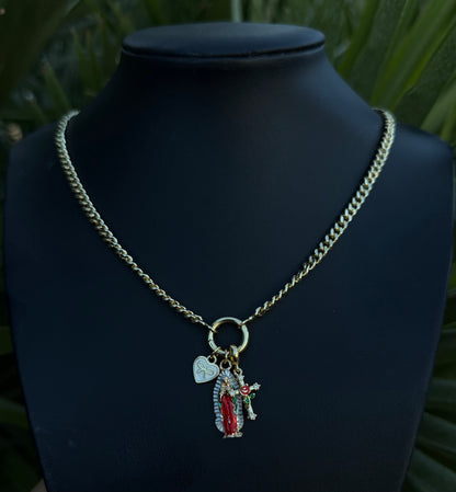 Virgencita Pendant Chain & Bracelet #C-64