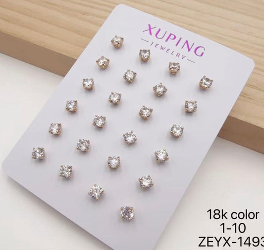 Stud Earring 12pc #2491