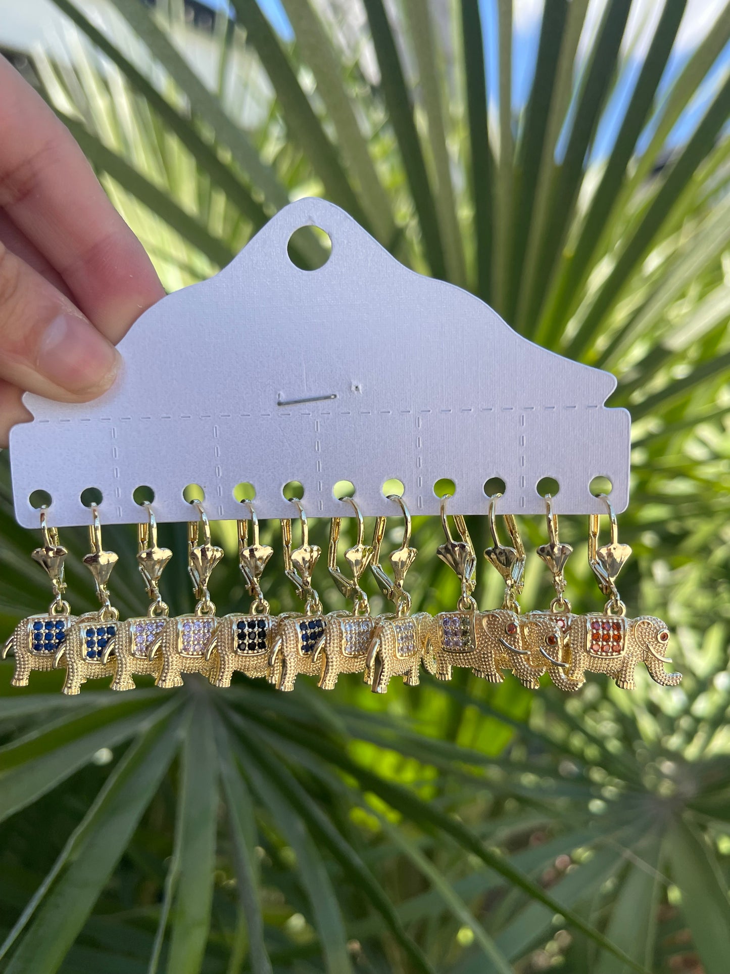Elephant pack earring