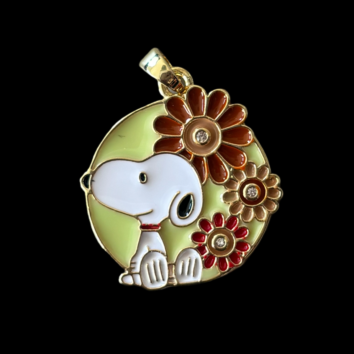 P-84 Snoopy flower pendant