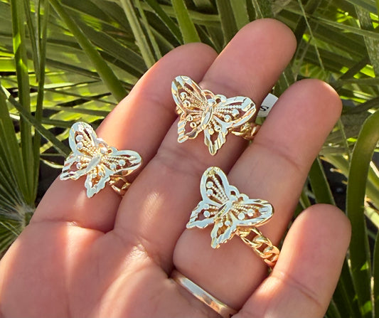 Butterfly Cuban Chain Ring