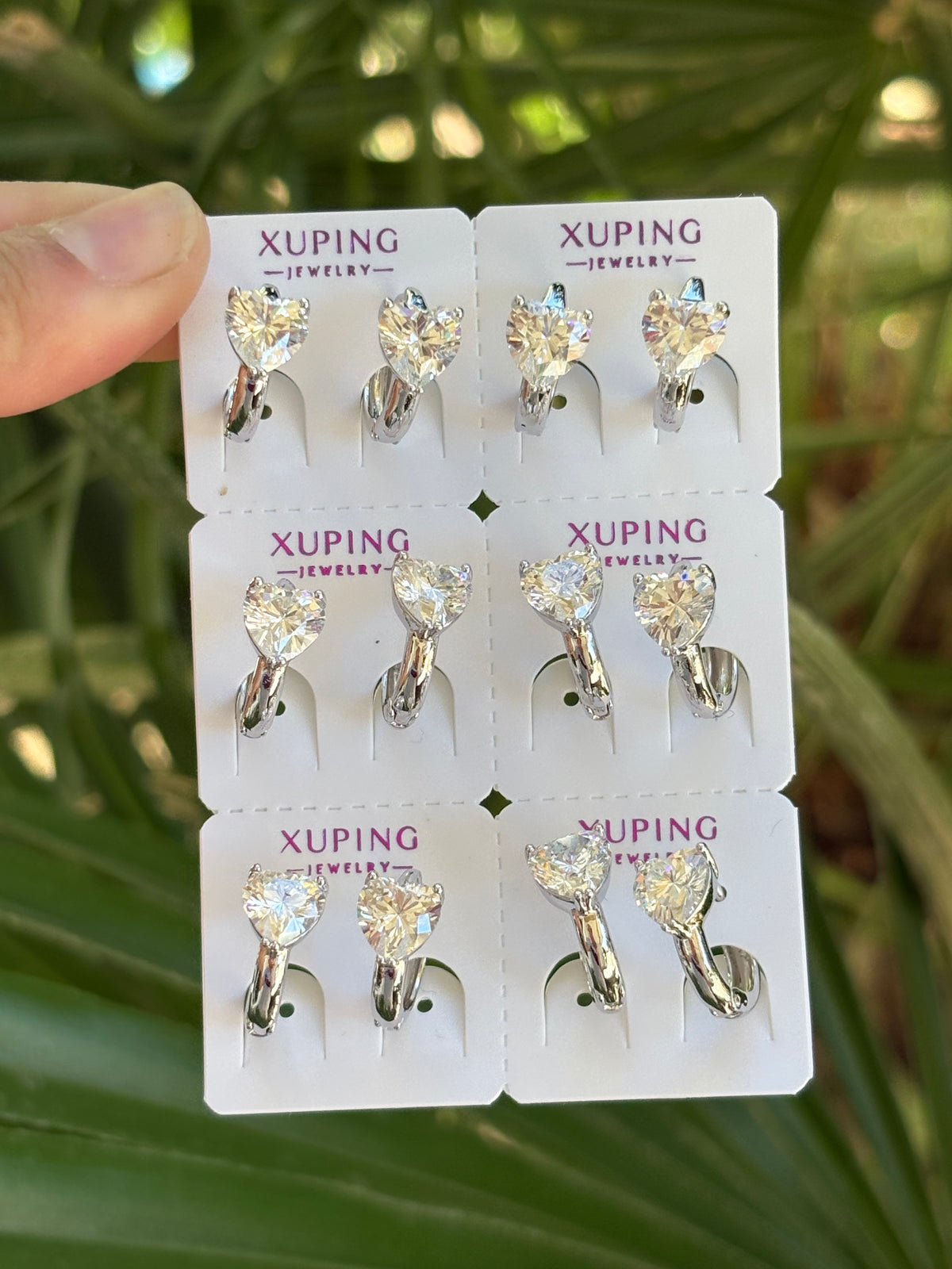 Heart silver earring #3906