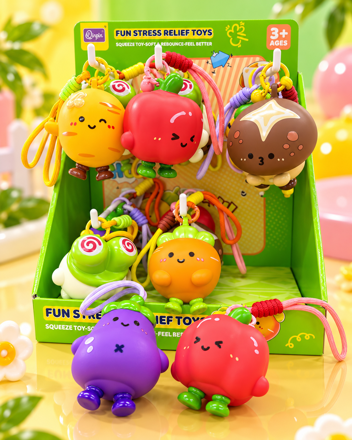 Veggie Keychain 18pc