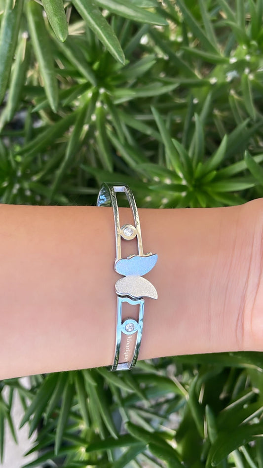 Butterfly silver bracelet