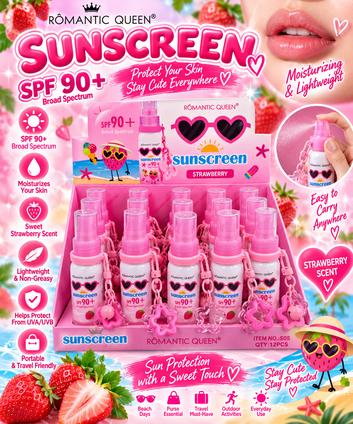 Sunscreen Spray 12pc #S058